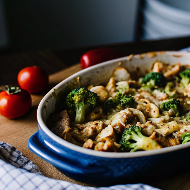 Healthier Broccoli Chicken Casserole