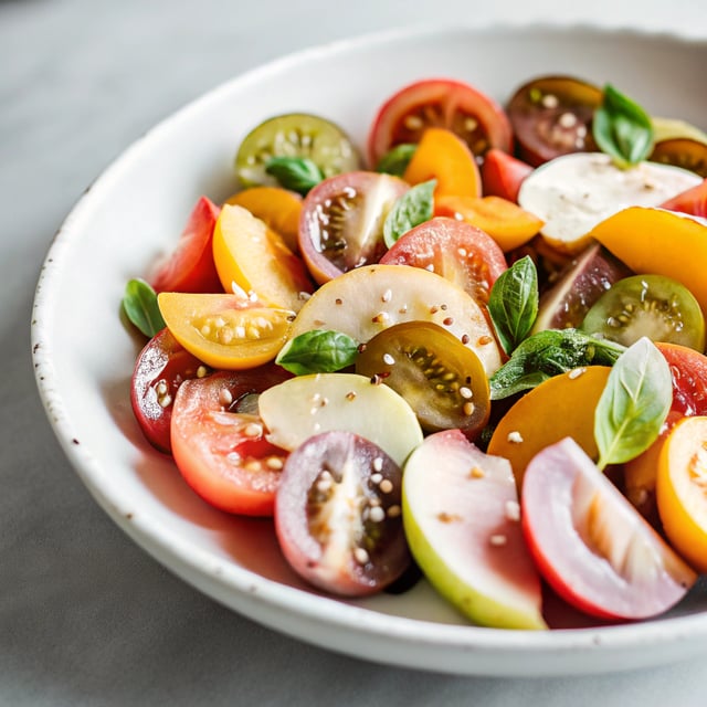 Heirloom Tomato & Peach Salad