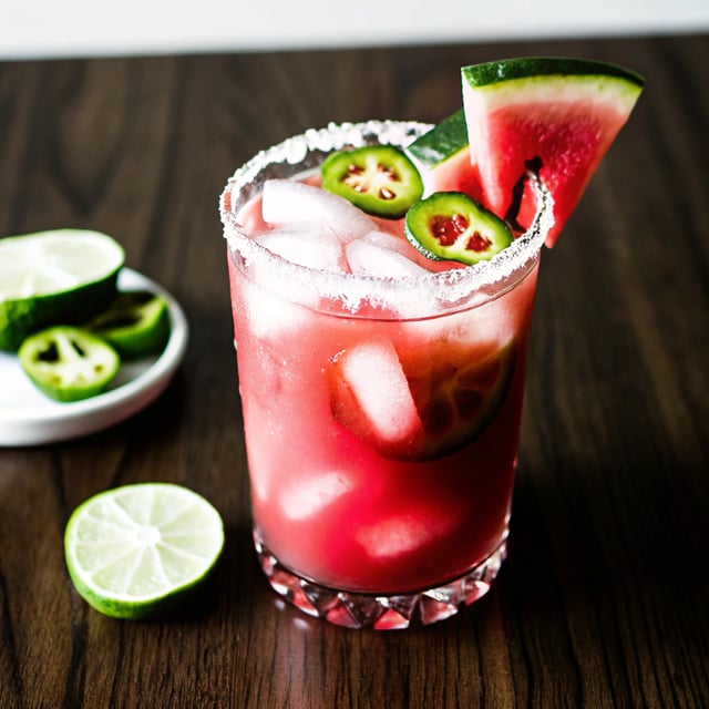 Jalapeño Watermelon Margaritas