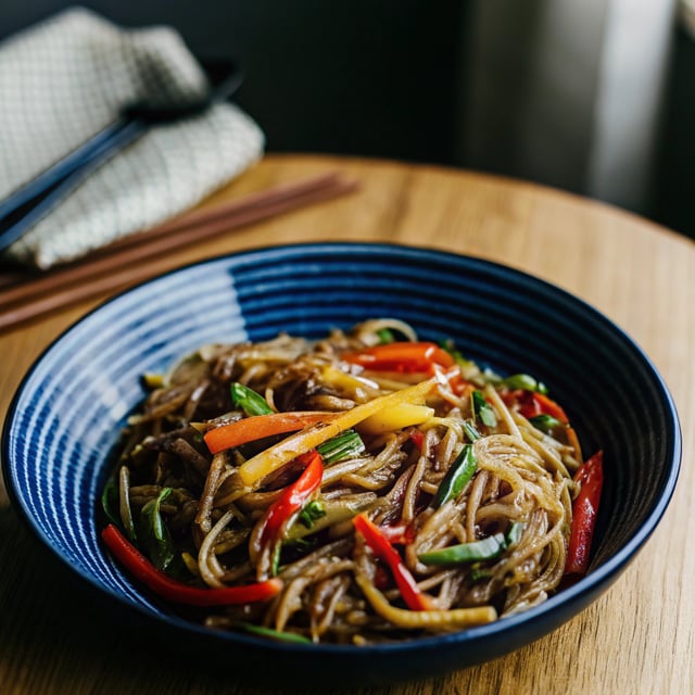 Japchae (Korean Noodle Stir-Fry)