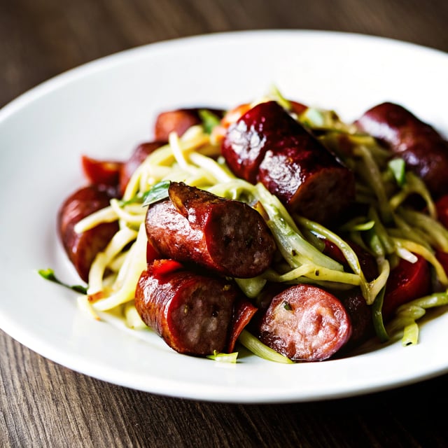 Kielbasa and Cabbage Noodles