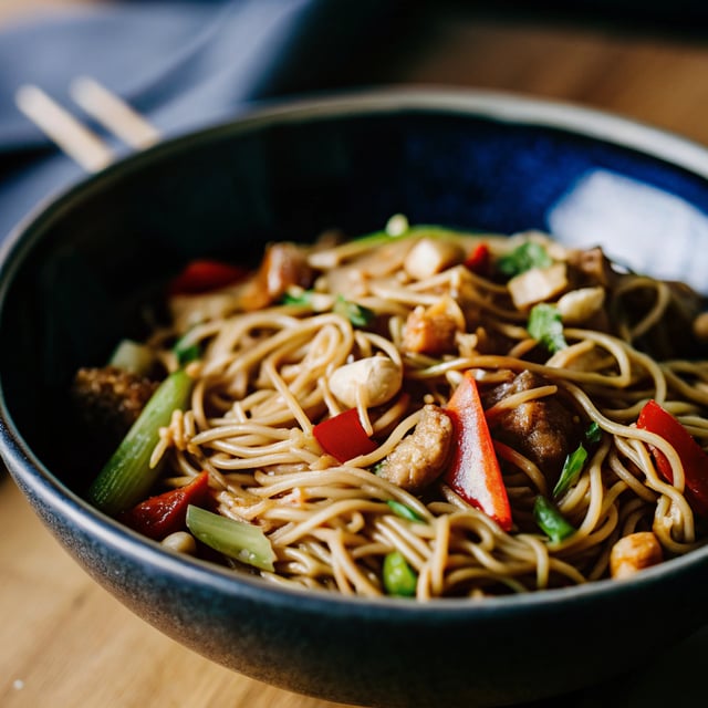 Kung Pao Chicken Noodle Stir-Fry