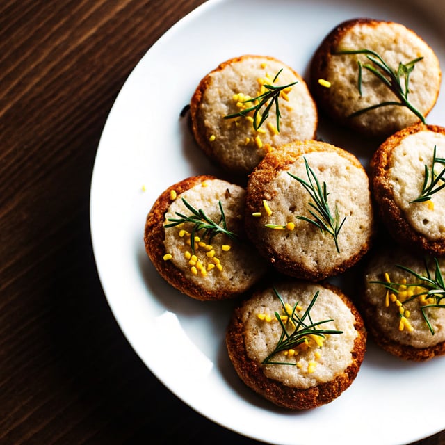 Lemon Rosemary Shortbread Cookies
