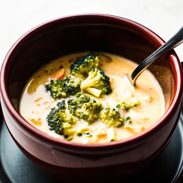 Lightened-Up Broccoli Cheese Soup