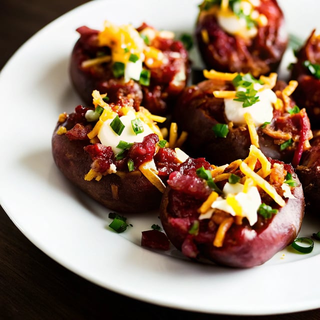 Loaded Smashed Red Potatoes