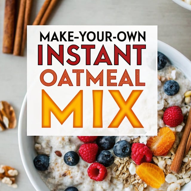 Make-Your-Own Instant Oatmeal Mix