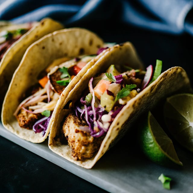 Mango Chipotle Fish Tacos