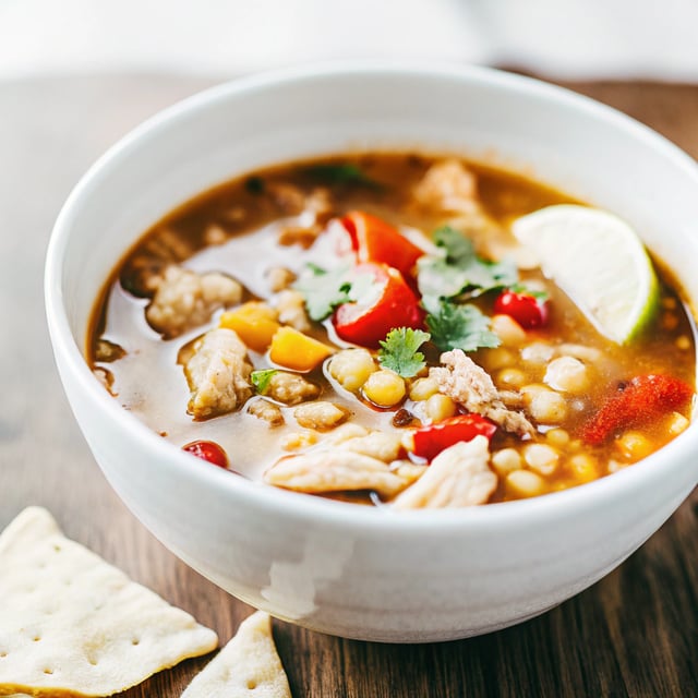 Mexican Chicken Lentil Soup