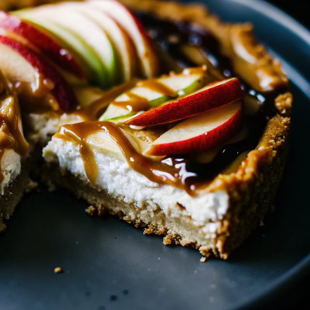 No Bake Caramel Apple Cheesecakes