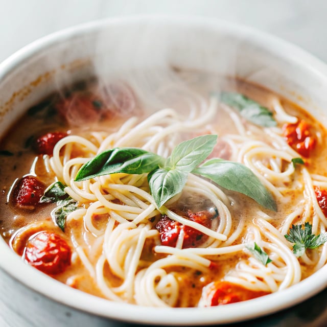 One Pot Creamy Sun-Dried Tomato Pasta