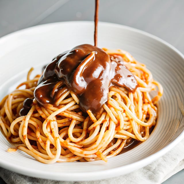 Pasta with Dark Chocolate Marinara Sauce