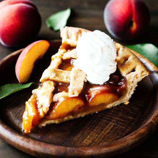 Peach Bourbon Pie