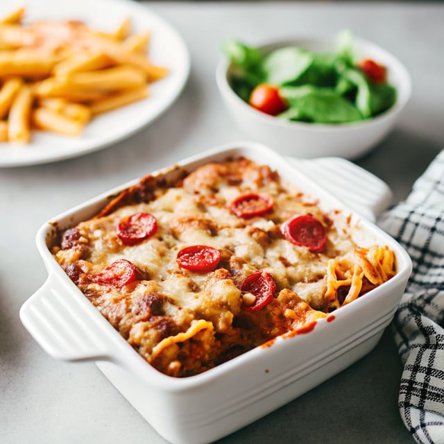 Pepperoni Pasta Bake