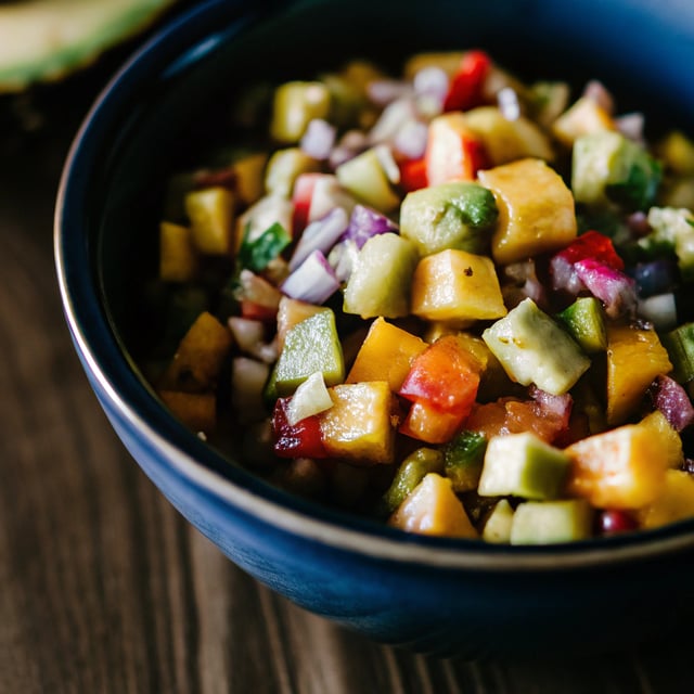 Pineapple, Mango & Avocado Salsa