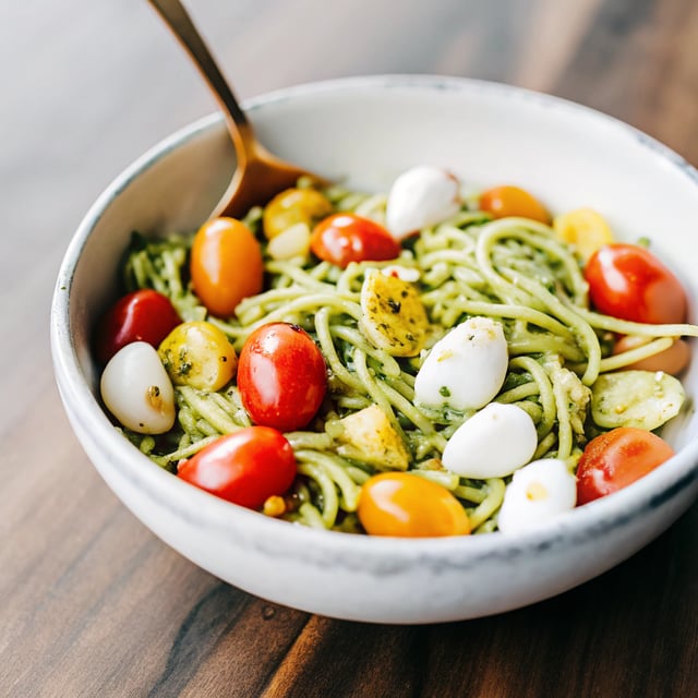 Pistachio Pesto Pasta Salad