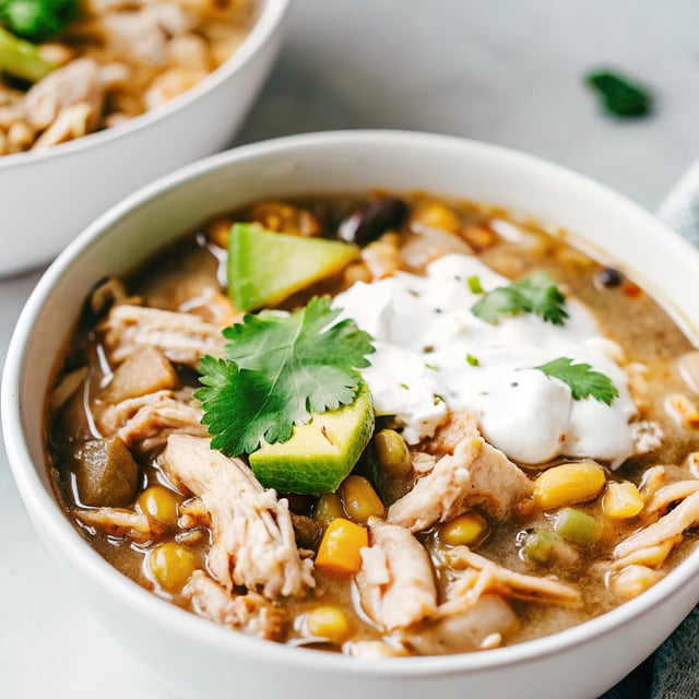 Poblano White Chicken Chili