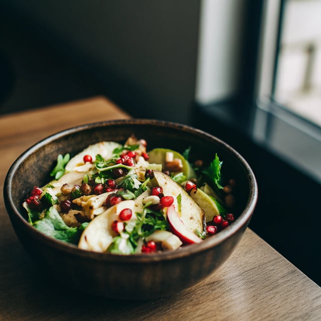 Pomegranate, Pear and Avocado Salad