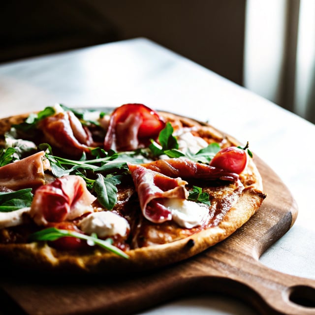 Prosciutto, Arugula & Gorgonzola Pizza