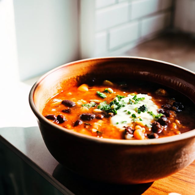 Pumpkin & Black Bean Soup