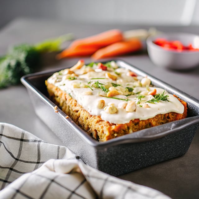 Raw Carrot Cake with Cashew Vanilla Frosting