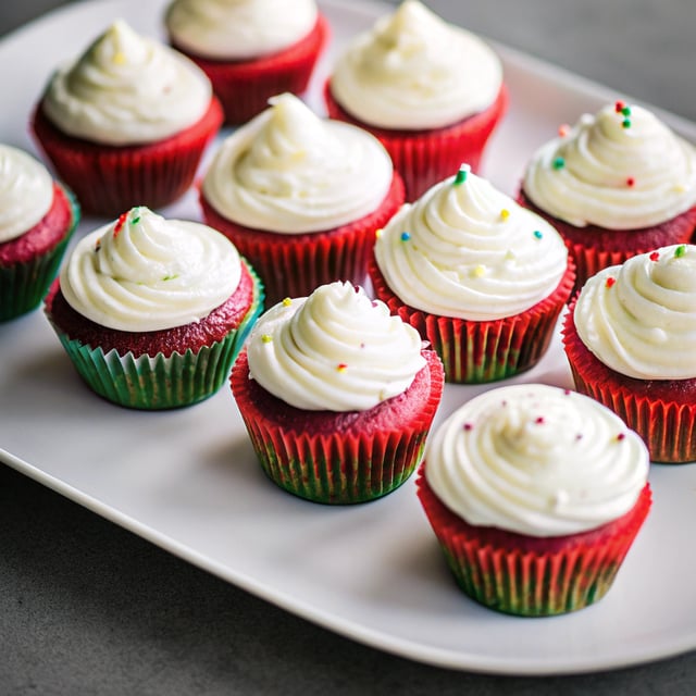 Red Velvet Cupcakes with Cream Cheese Frosting