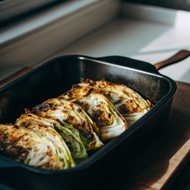 Roasted Cabbage Wedges