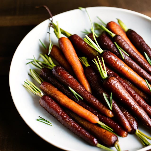 Rosemary Honey Butter Roasted Carrots