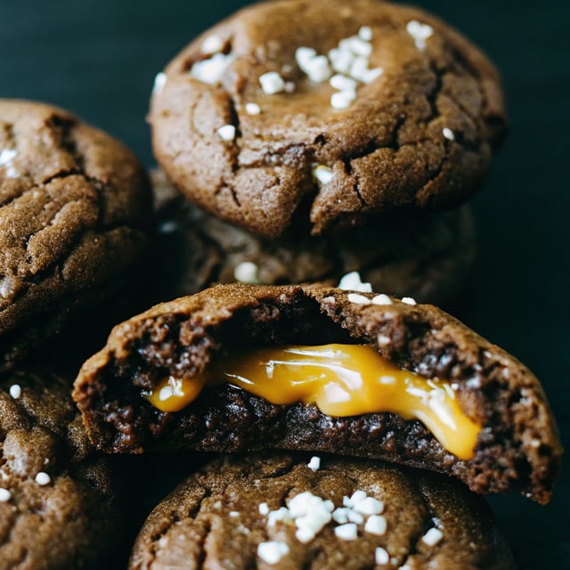 Salted Caramel Chocolate Cookies