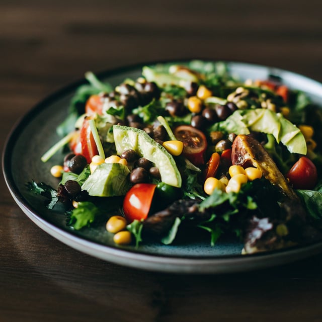 Santa Fe Salad with Cilantro-Lime-Peanut Vinaigrette