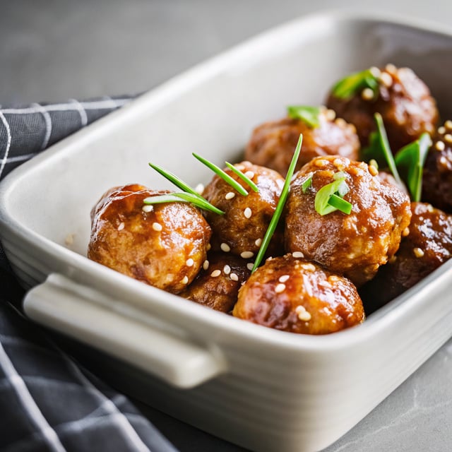 Saucy Sesame Meatballs