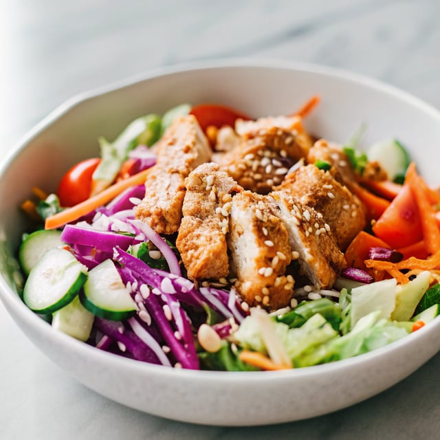 Sesame Chicken Chopped Salad