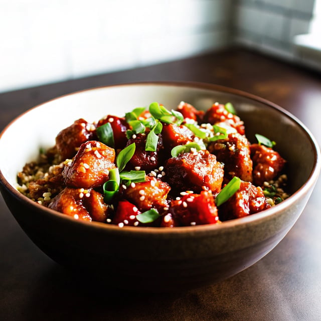 Sesame Chicken with Quinoa