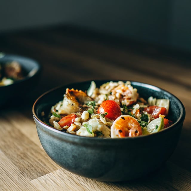 Shrimp and Artichoke Green Salad with Lemony Vinaigrette
