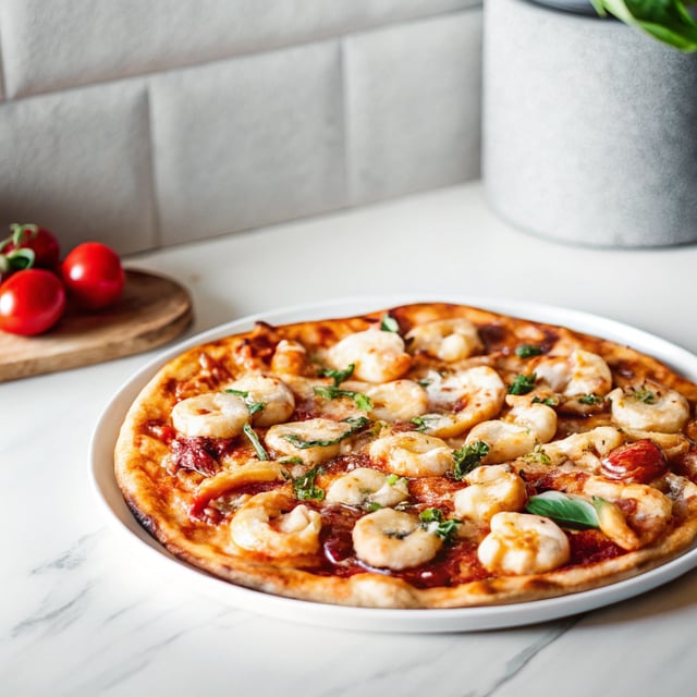 Shrimp Fra Diavolo Pizza