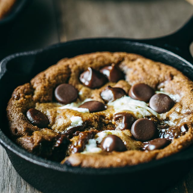 Skillet Chocolate Chip Cookie