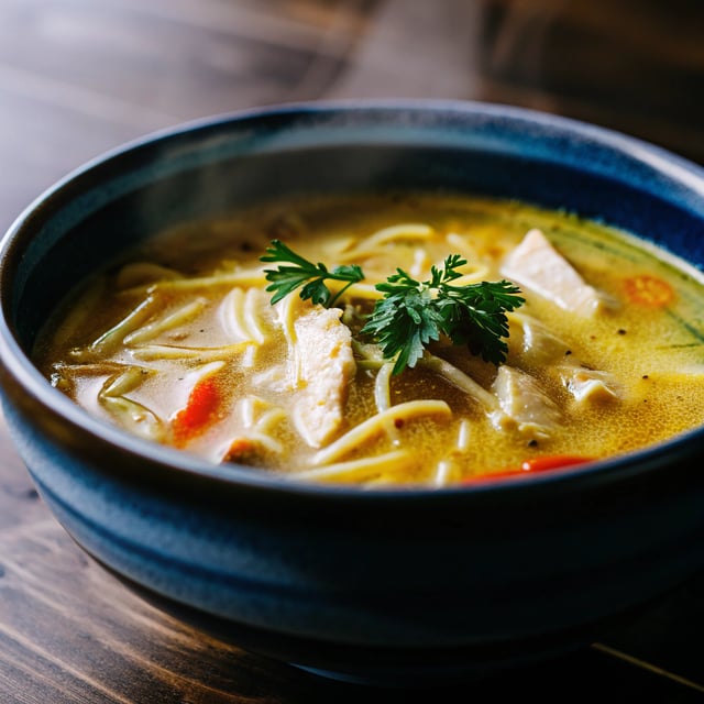 (Skinny!) Creamy Chicken Noodle Soup