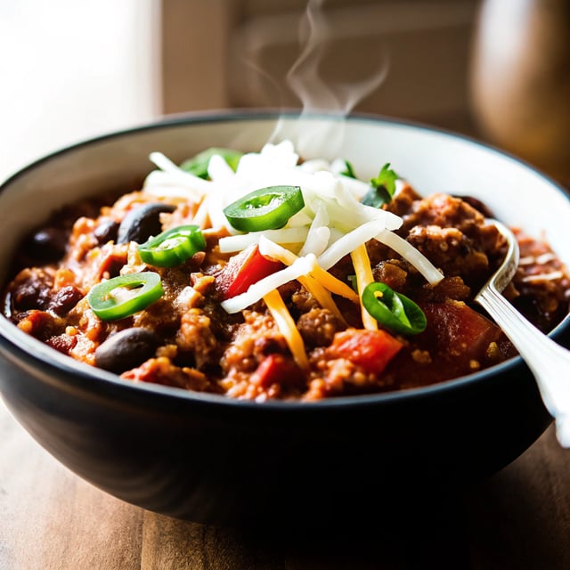 Slow Cooker Turkey Taco Chili
