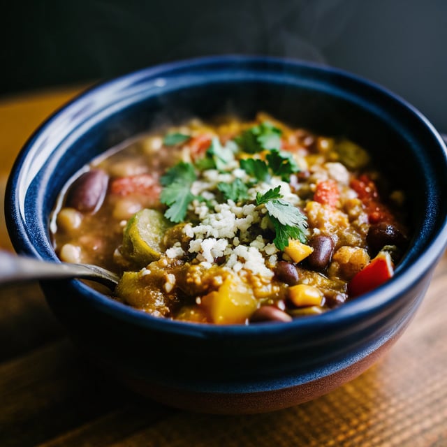 Slow Cooker Vegetarian Chili