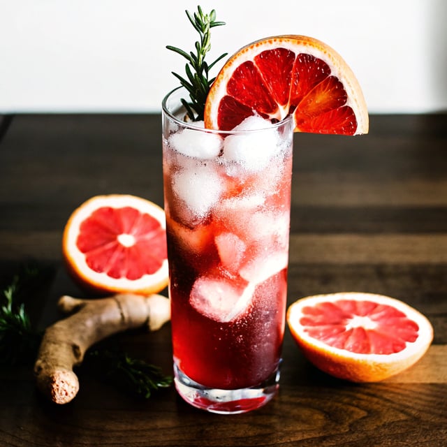 Spicy Grapefruit Ginger Fizz Mocktail