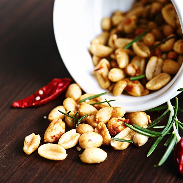 Spicy Rosemary Peanuts