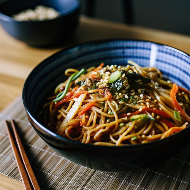 Spicy Sesame Gochujang Noodles