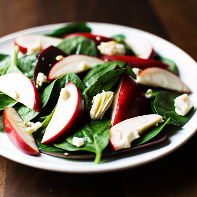 Spinach Salad with Apples and Artichokes
