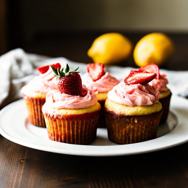 Strawberry Lemonade Cupcakes With Fresh Strawberry Buttercream