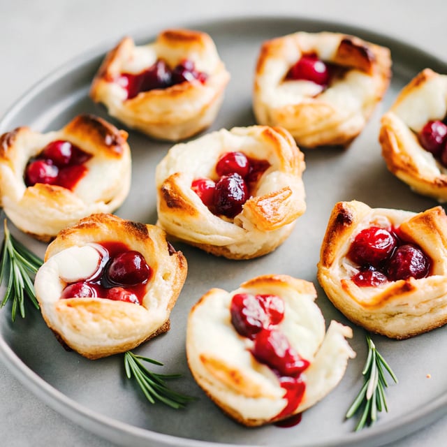 Super-Easy Cranberry Baked Brie Bites