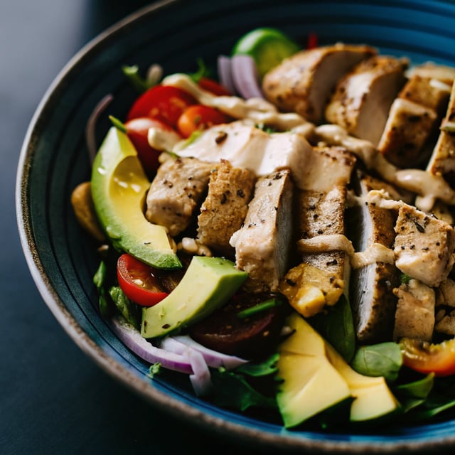Tahini Ranch Avocado Chicken Salad