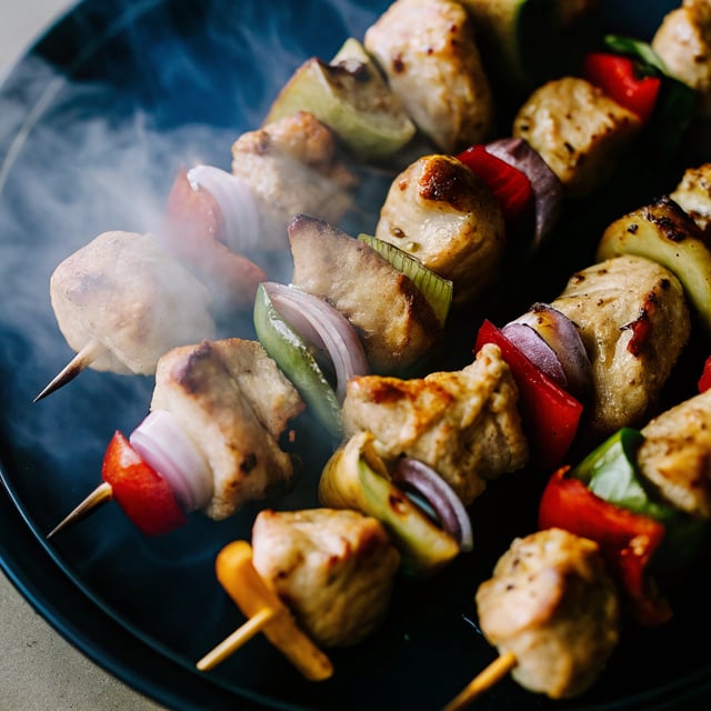 The Juiciest Grilled Chicken Kabobs
