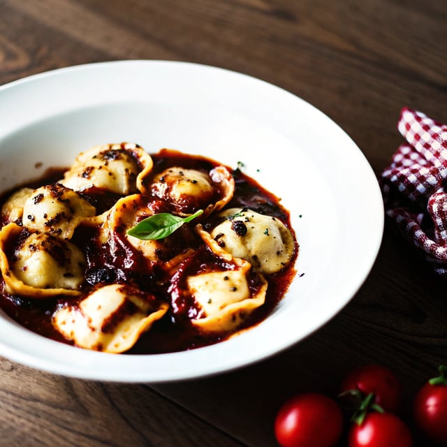 Tortellini with Balsamic Brown Butter