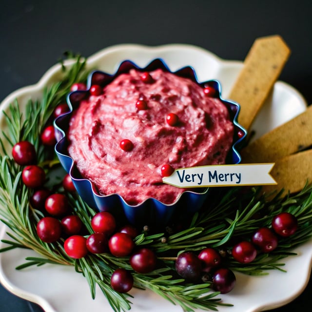 Very Merry Cranberry Cream Cheese Dip