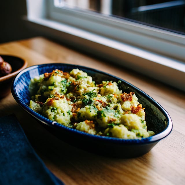 Wasabi Smashed Potatoes