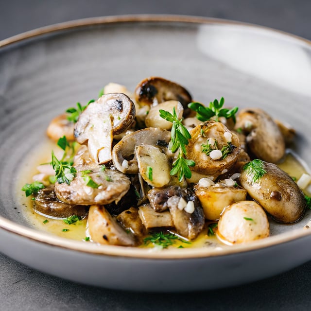White Wine Sautéed Mushrooms